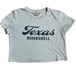 Texas Bombshell Crop Top Shirt Eat Your Heart Out Small